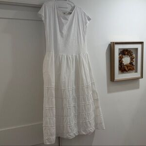 Boden White Midi Dress